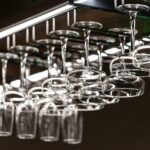 kitchen, glass, bar, restaurant, rack, wine, drink, empty, arrange