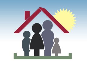 family, father, mother, child, girl, house, roof, at home, home, security, protection, unit, family constellation, family members, constellation, perception, relationship, psychotherapy, psychology, group, family, family, family, family, family